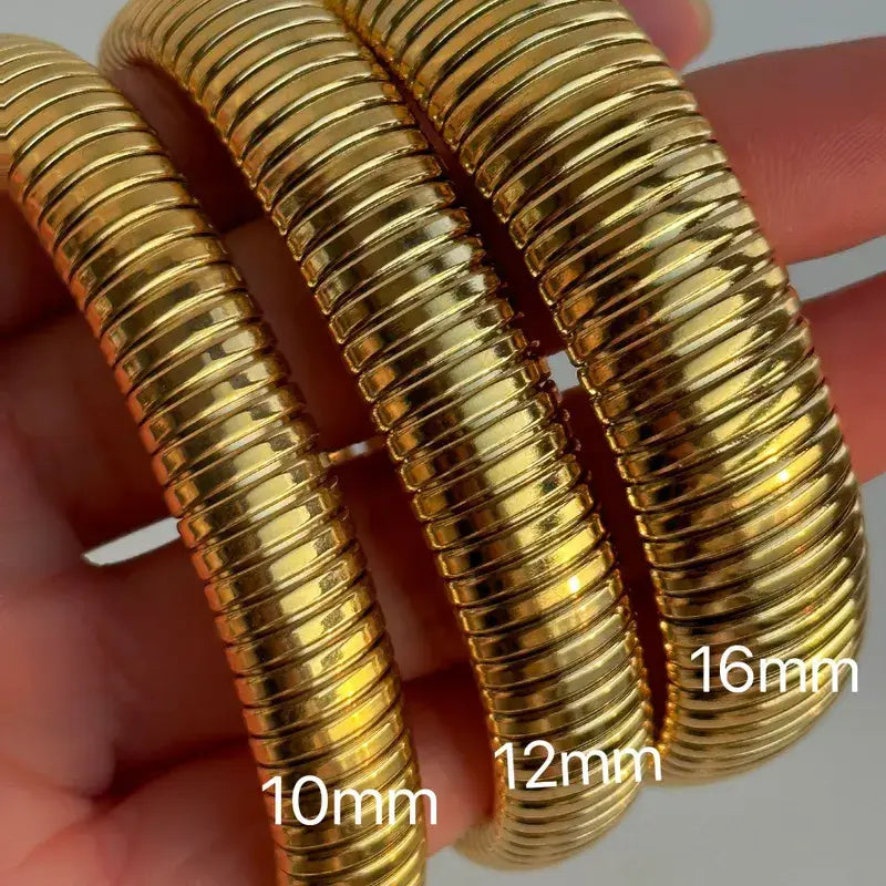 18K Gold Plated Bangle Bracelet – Stackable Jewelry