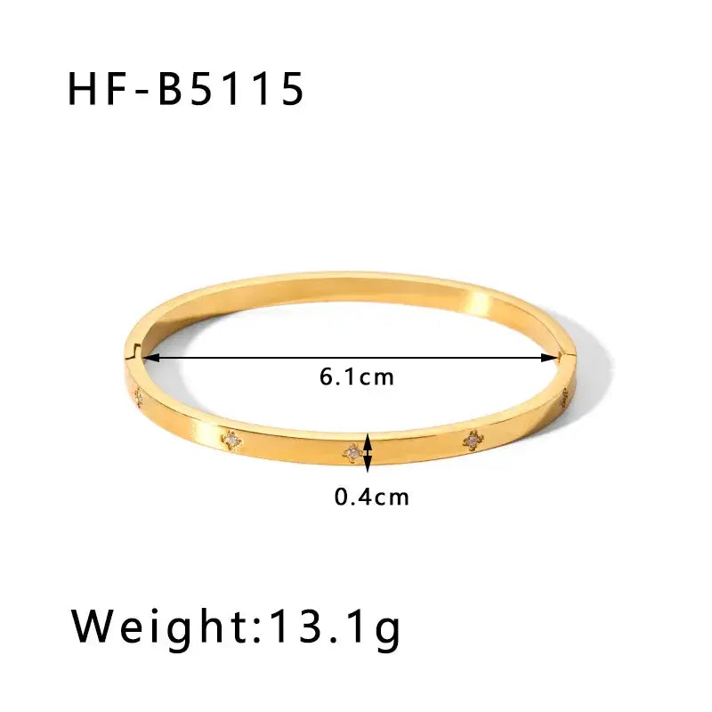 Gold Plated Bangle Bracelets
