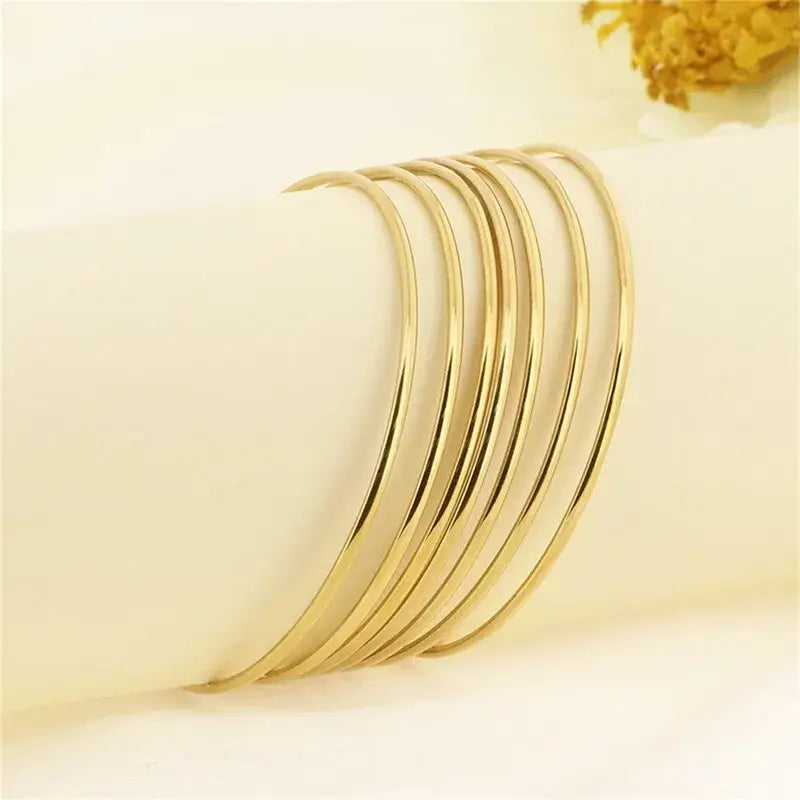 Gold Plated Jewelry Bangle Bracelets in Silver or Gold