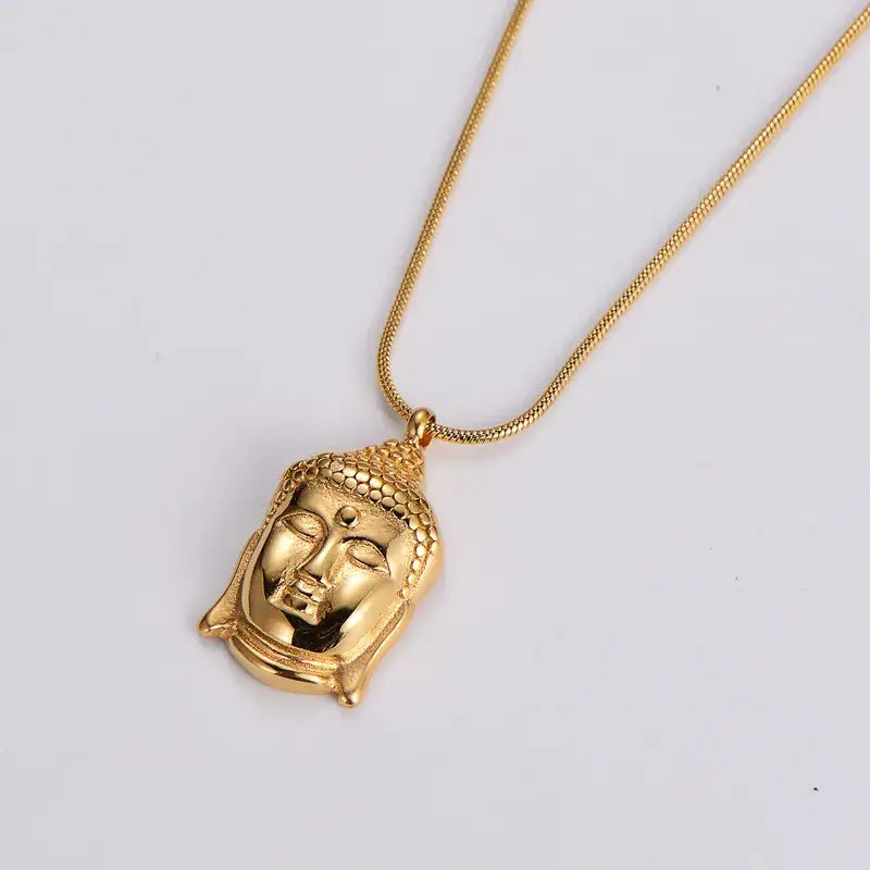 Buddha Pendant Gold Necklace Jewelry