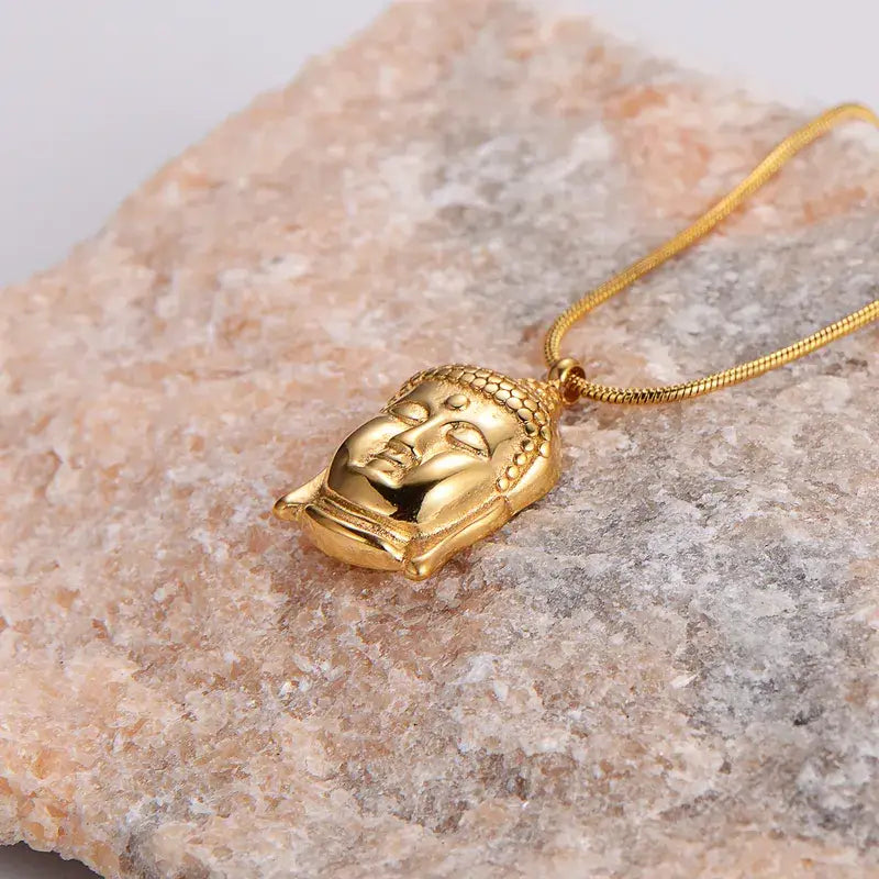 Buddha Pendant Gold Necklace Jewelry