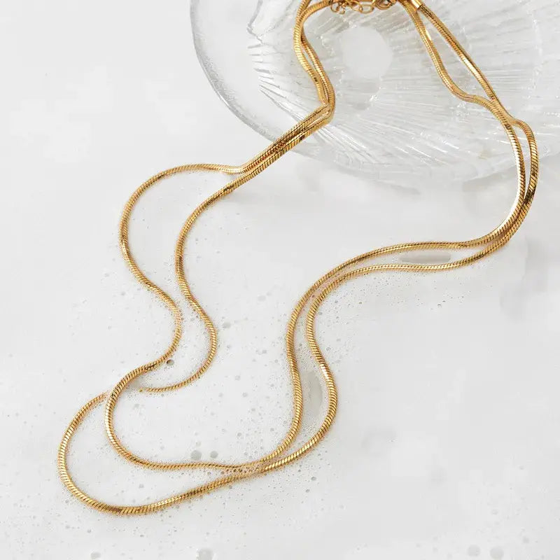 Layering Necklace in Gold or Silver