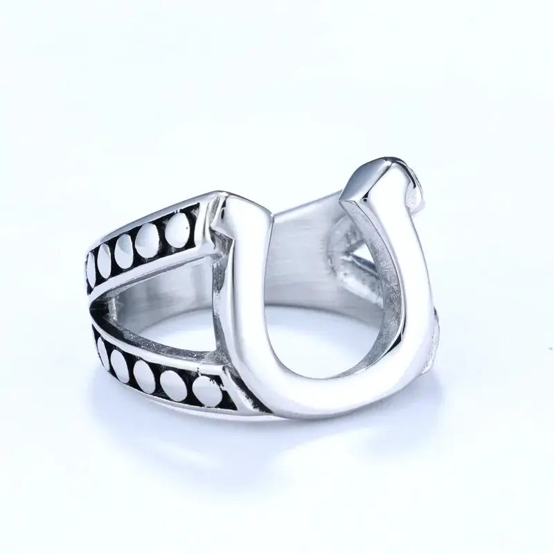 Horseshoe Ring – Western Lucky Charm Stainless Steel