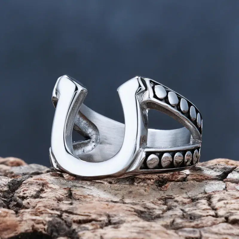 Horseshoe Ring – Western Lucky Charm Stainless Steel