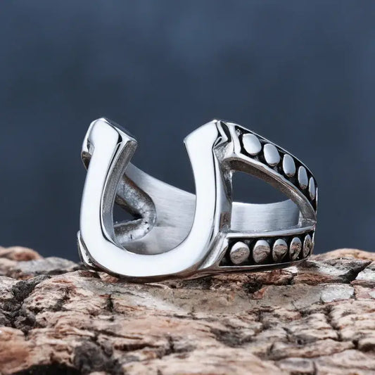Horseshoe Ring – Western Lucky Charm Stainless Steel