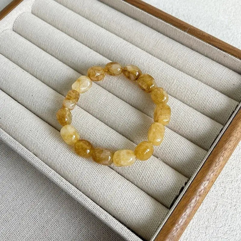 Natural Stone Beaded Elastic Stretch Bracelet