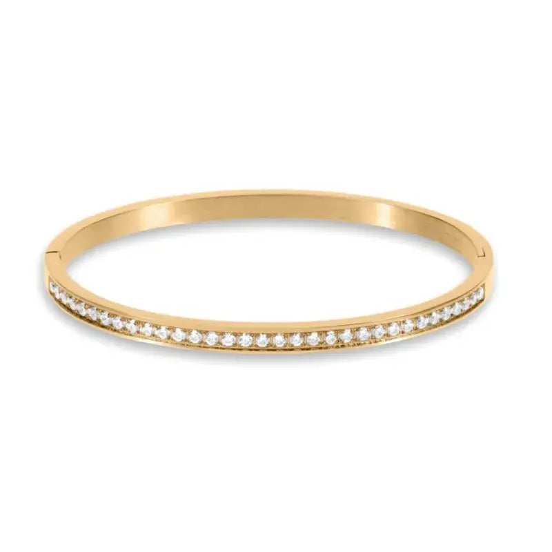 Minimalist Gold Plated Stainless Steel Bracelet Bangle Cuff