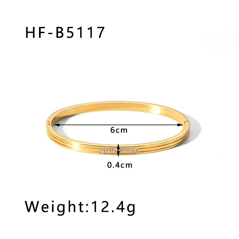 Gold Plated Bangle Bracelets