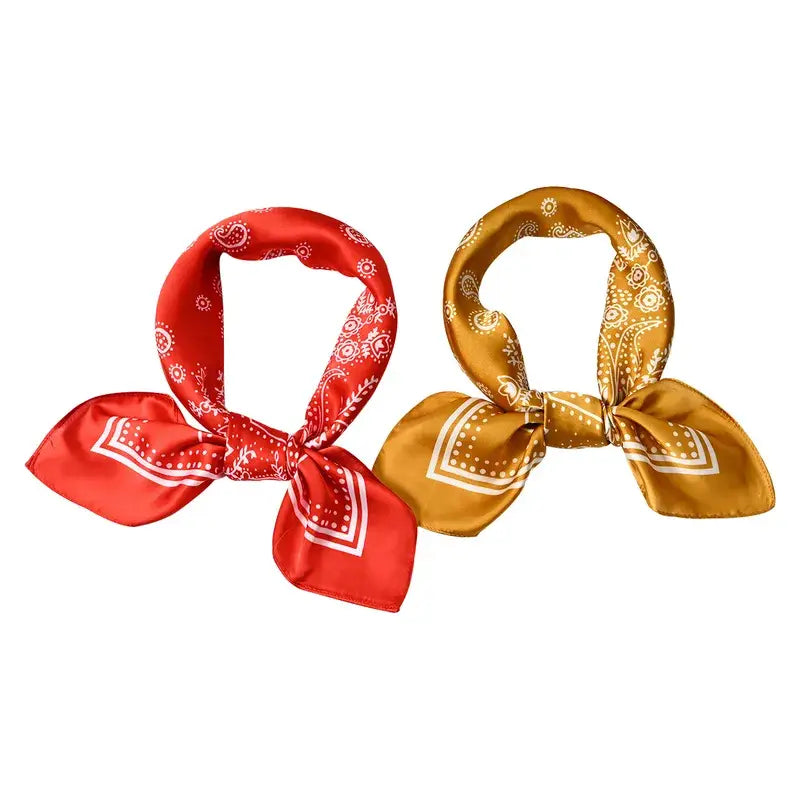 Western Bandana Scarf Silk in a Variety of Colors