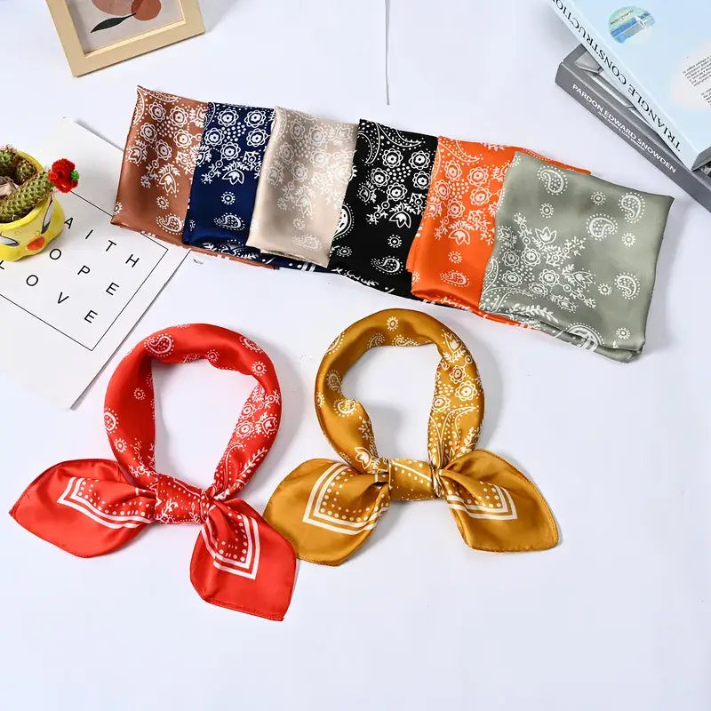 Western Bandana Scarf Silk in a Variety of Colors