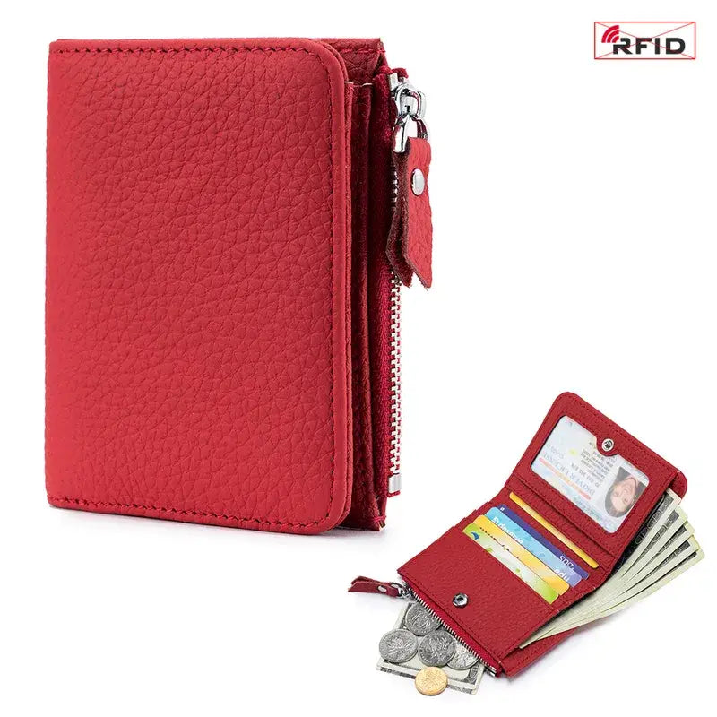 Genuine Leather Mini Wallet – Coin Purse in Multiple Colors