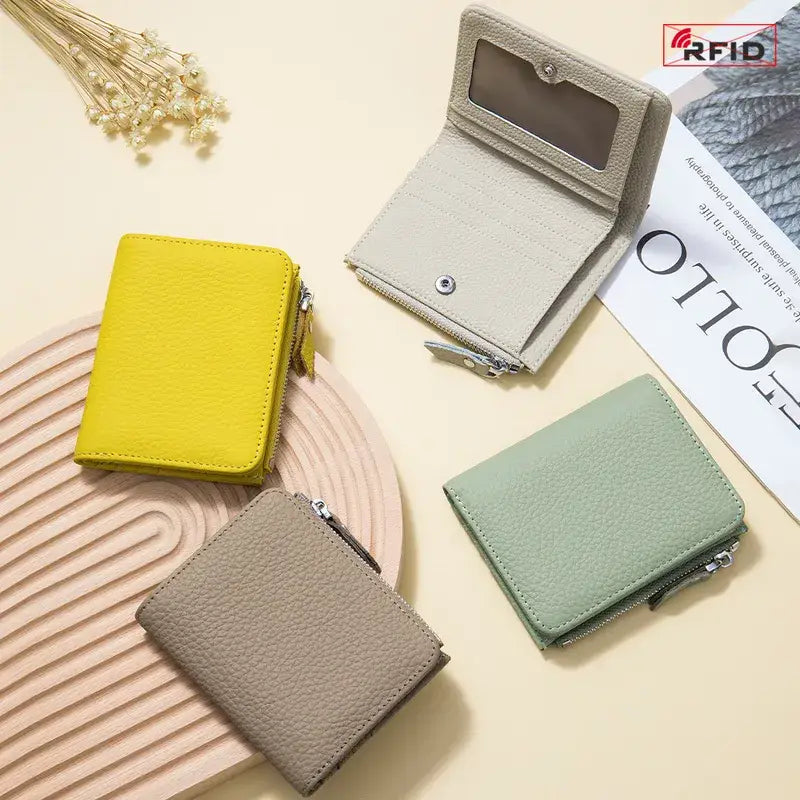 Genuine Leather Mini Wallet – Coin Purse in Multiple Colors