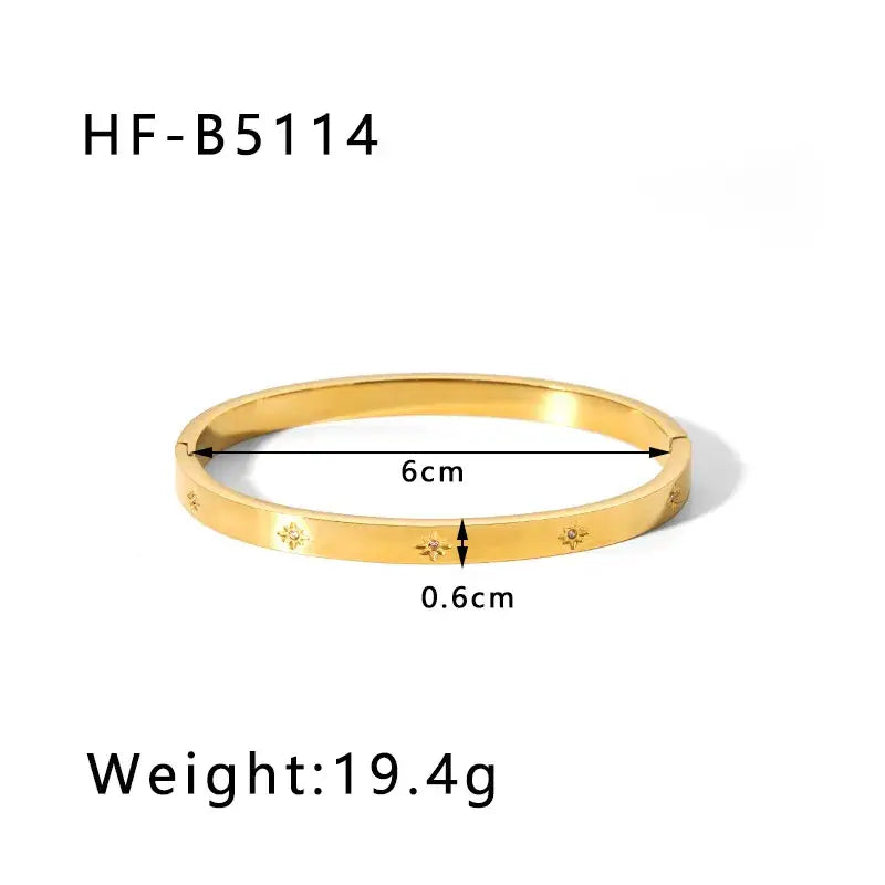 Gold Plated Bangle Bracelets