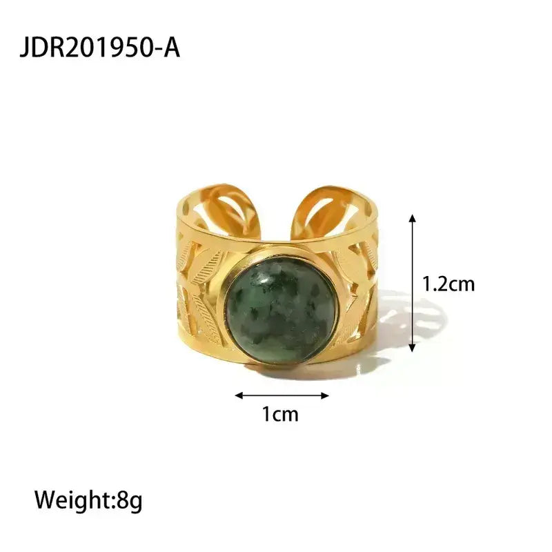 Stainless Steel Rings Gold Plated