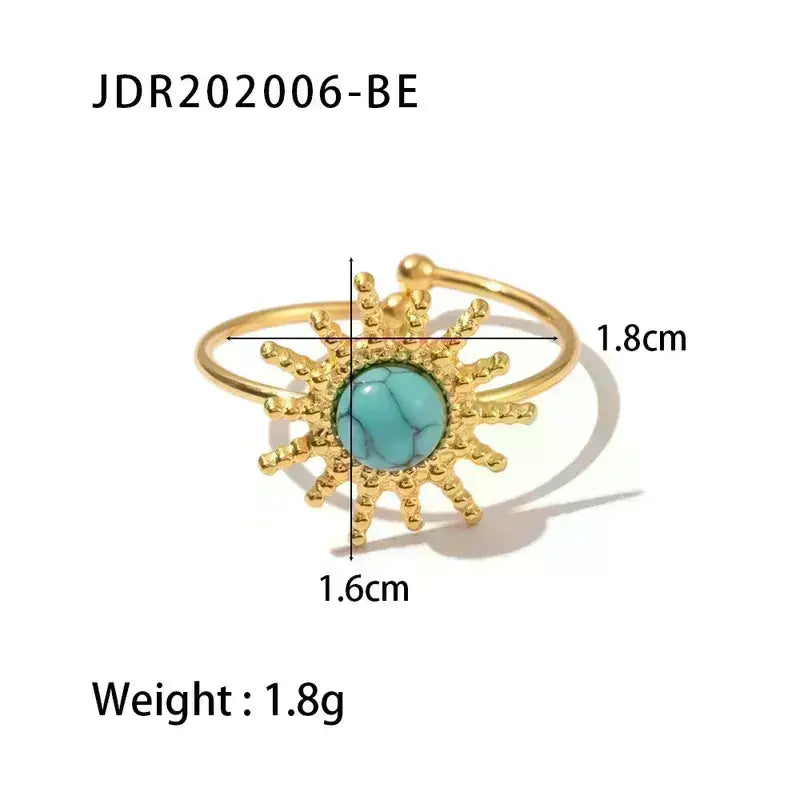 Stainless Steel Rings Gold Plated
