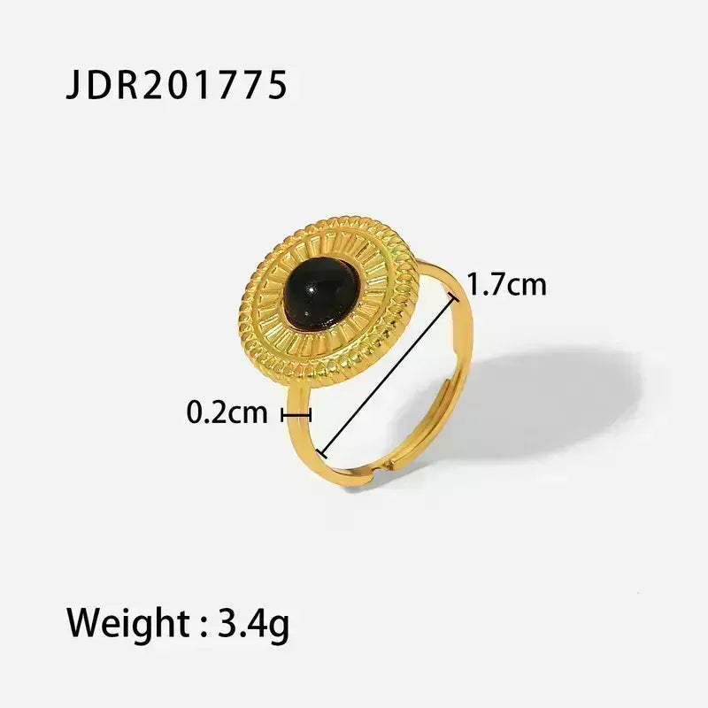 Stainless Steel Rings Gold Plated