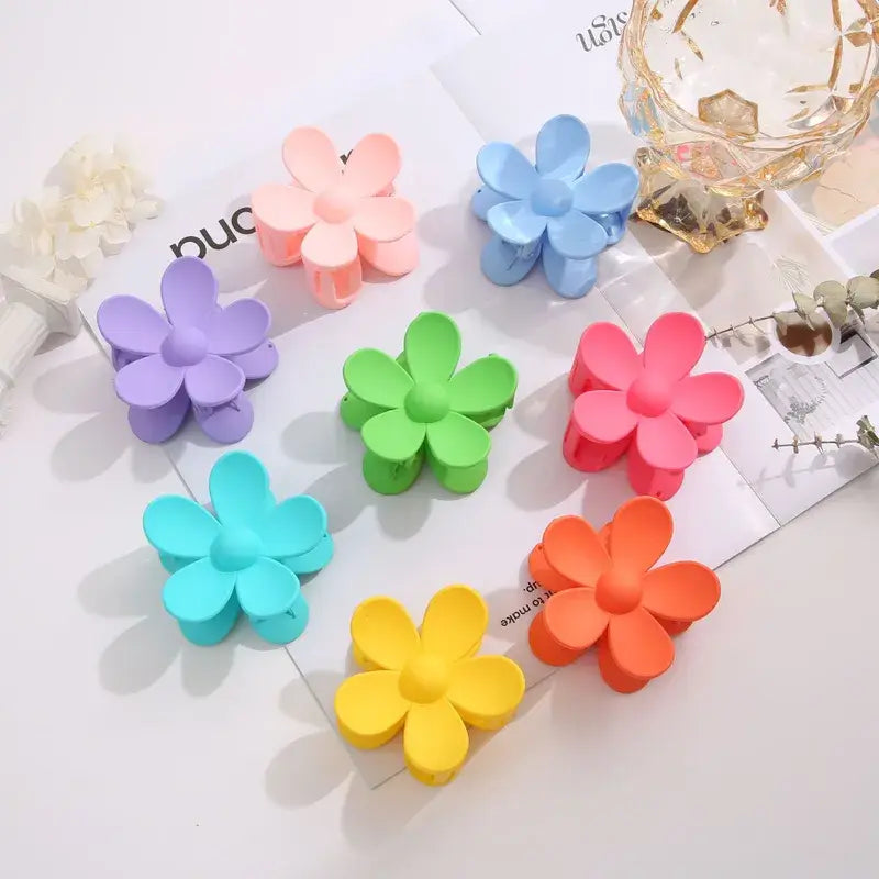 Colorful Flower Hair Claw Clip for Women