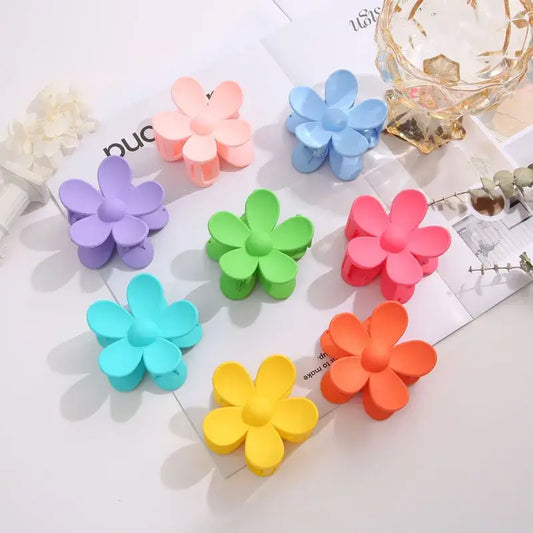 Colorful Flower Hair Claw Clip for Women