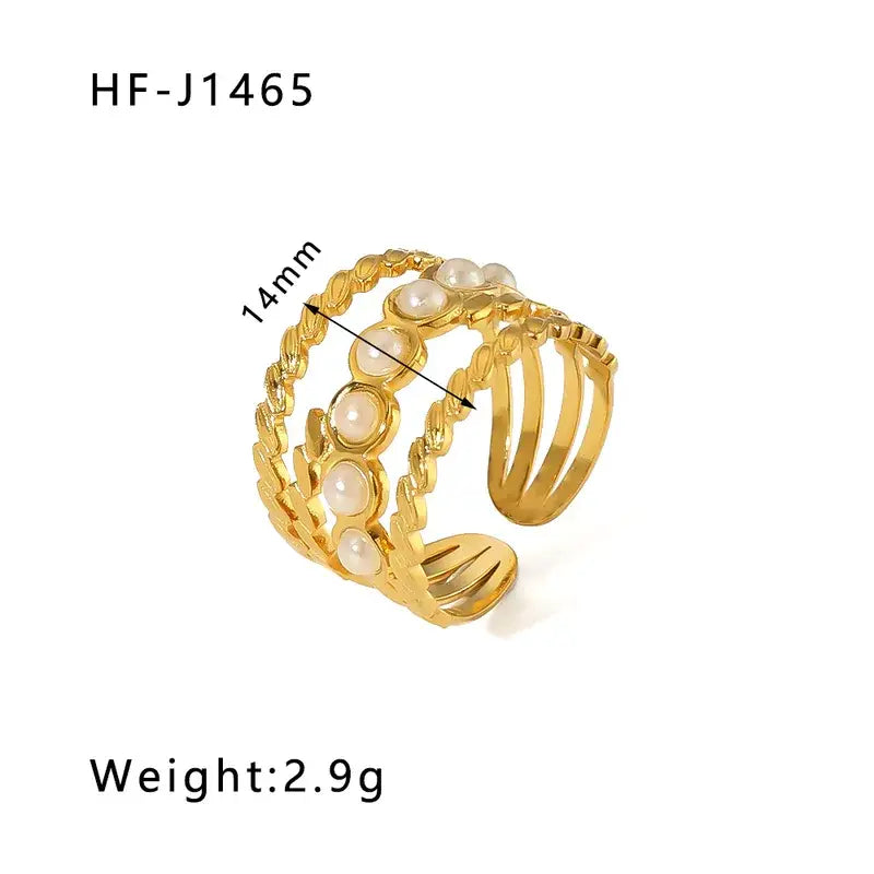 18K Plated Stainless Steel Rings in a Variety of Styles