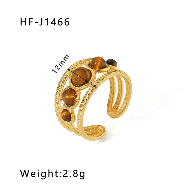 18K Plated Stainless Steel Rings in a Variety of Styles