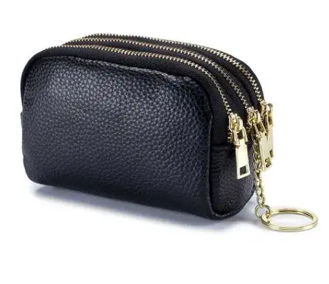 Genuine Leather Coin Purse Keychain Jewelry