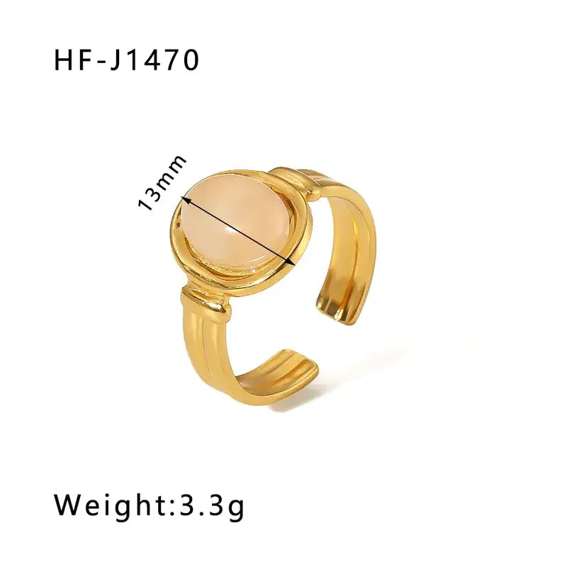 18K Plated Stainless Steel Rings in a Variety of Styles