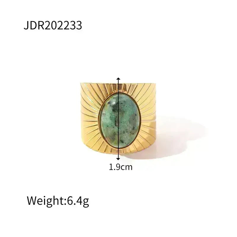 Stainless Steel Rings Gold Plated