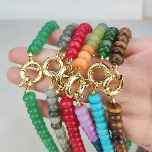 Bead Natural Stone Necklace for Charms – Assorted Colors