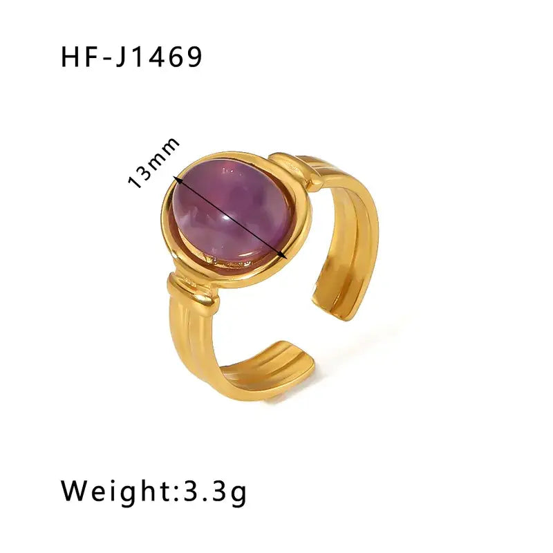 18K Plated Stainless Steel Rings in a Variety of Styles