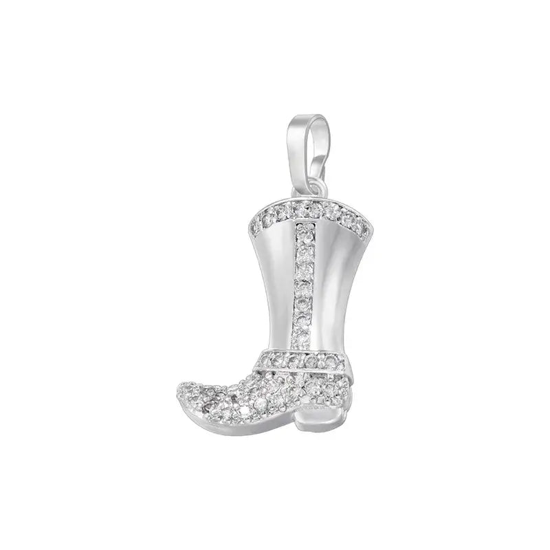 Cowboy Boot Pendant Charm for Charm Necklace