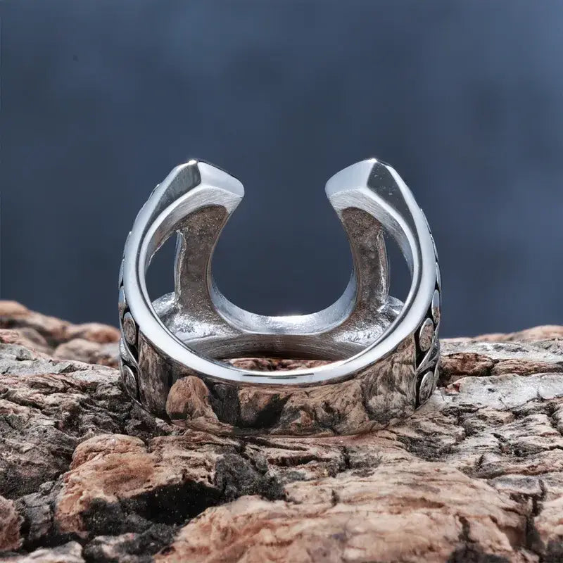 Horseshoe Ring – Western Lucky Charm Stainless Steel