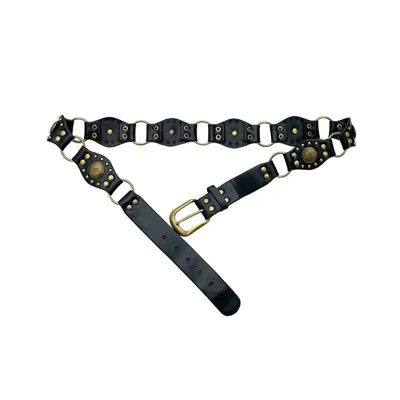 Western Belt in Black or Brown Vegan Leather Clothing