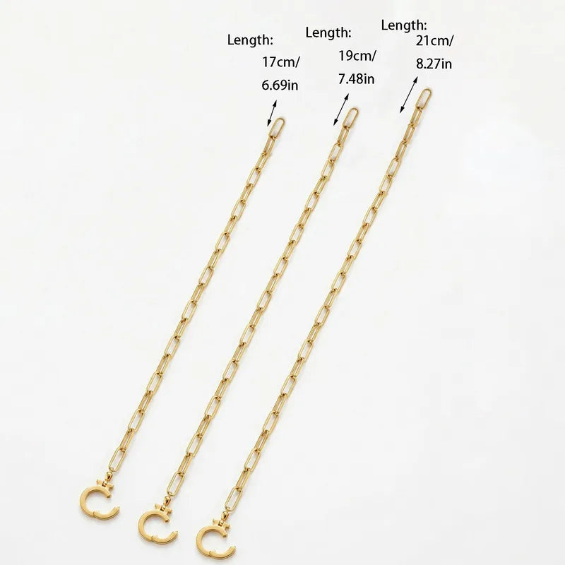 Waterproof Paperclip Chain Bracelet – 18K Gold PVD