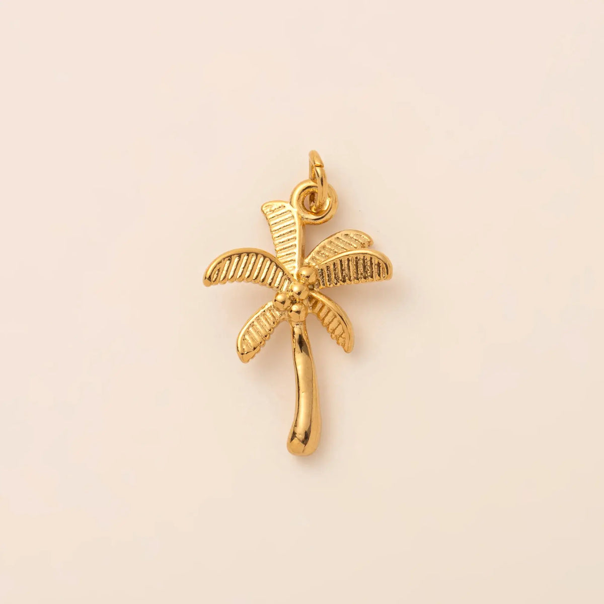 Palm Tree Charm Stainless Steel Charm Bar