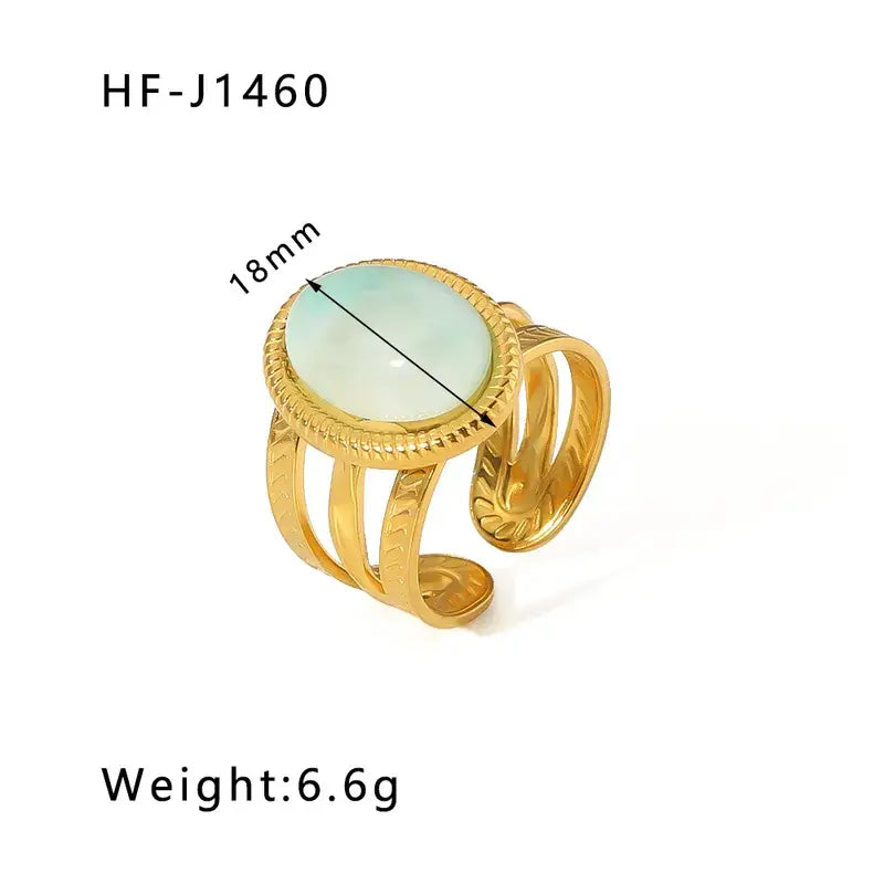 18K Plated Stainless Steel Rings in a Variety of Styles