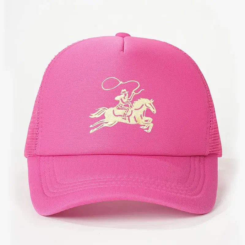 Embroidered Western Baseball Cap – Adjustable Trucker Hat