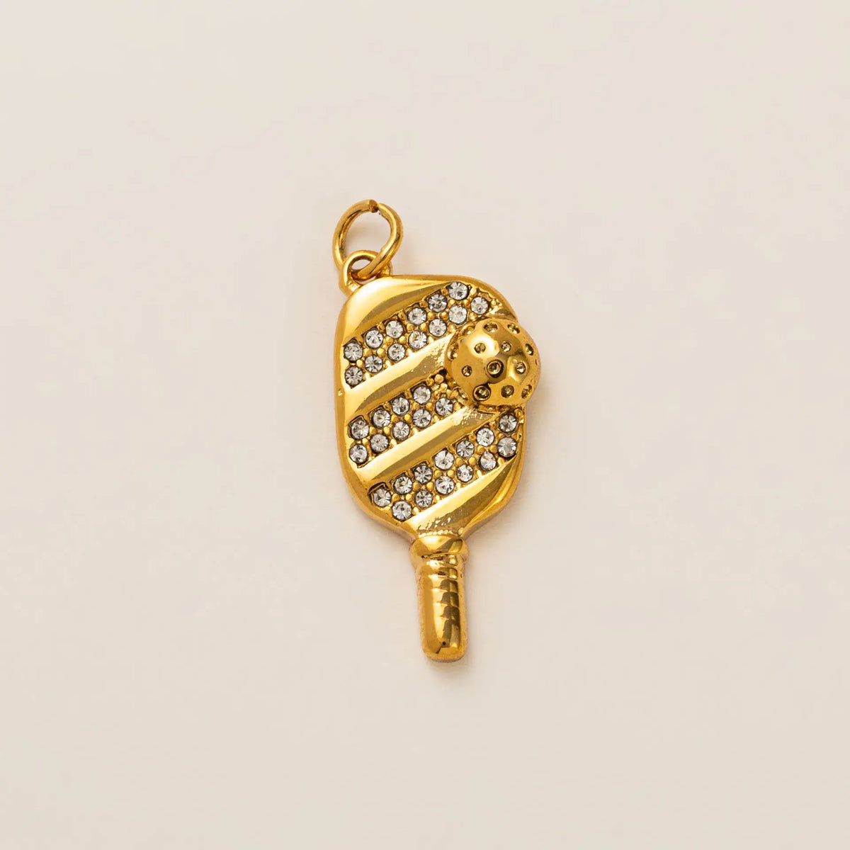 Pickle Ball Charm Stainless Steel Charm for Charm Bar