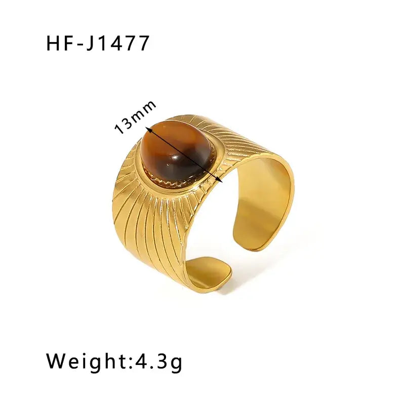 18K Plated Stainless Steel Rings in a Variety of Styles