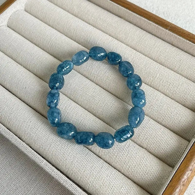 Natural Stone Beaded Elastic Stretch Bracelet