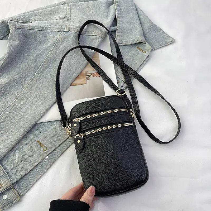 Cross Body Genuine Leather Small Tote Purse Handbag