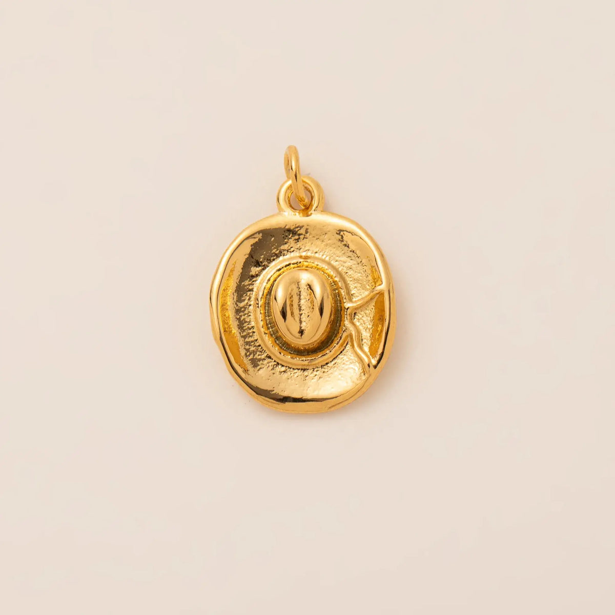 18K Gold Plated Cowboy Hat Charm Jewelry