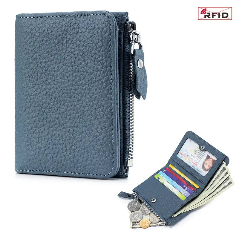 Genuine Leather Mini Wallet – Coin Purse in Multiple Colors