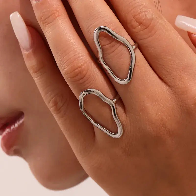 Geometric Boho Ring Jewelry in Silver or Gold