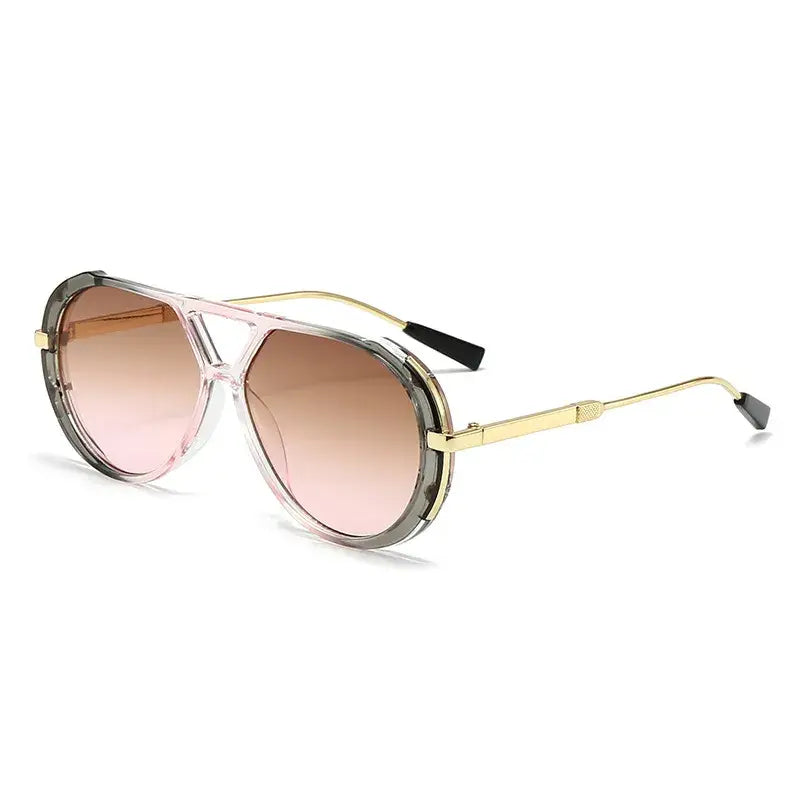 Women’s Aviator Sunglasses – UV400 Oversized Retro Shades