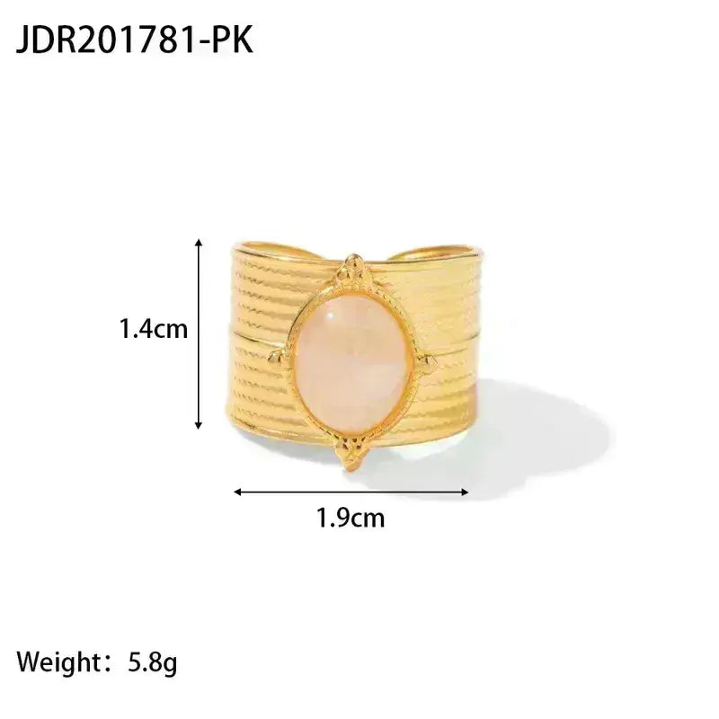 Stainless Steel Rings Gold Plated