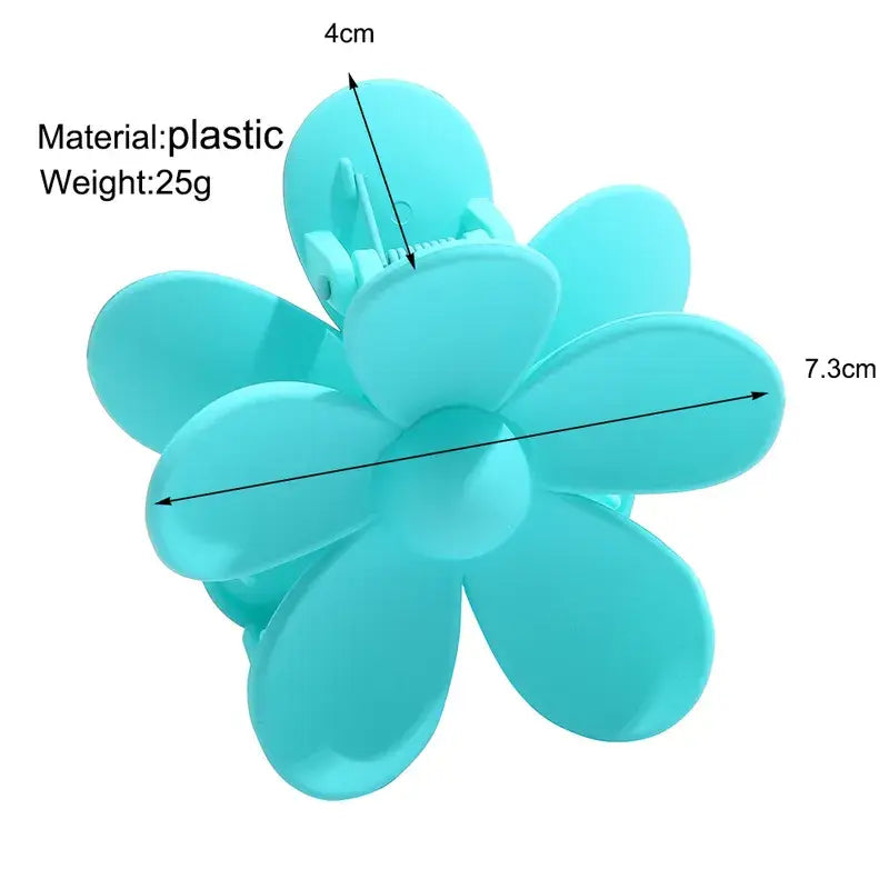 Colorful Flower Hair Claw Clip for Women