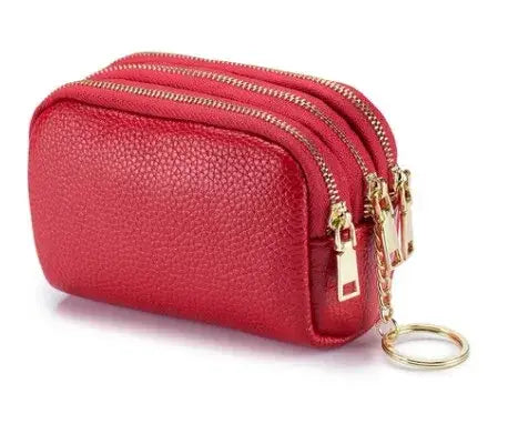 Genuine Leather Coin Purse Keychain Jewelry