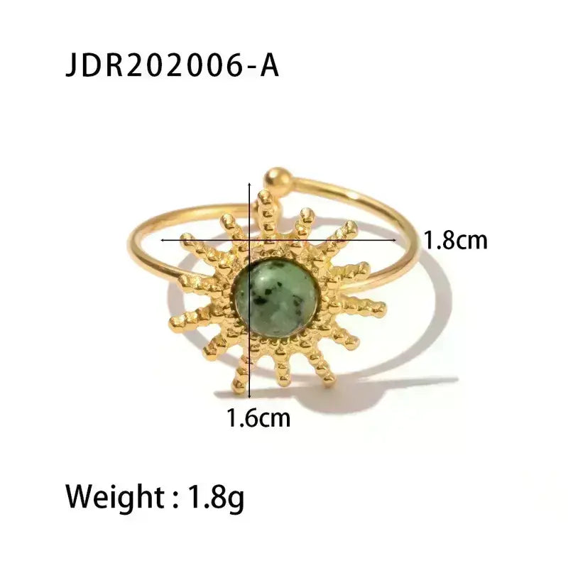 Stainless Steel Rings Gold Plated