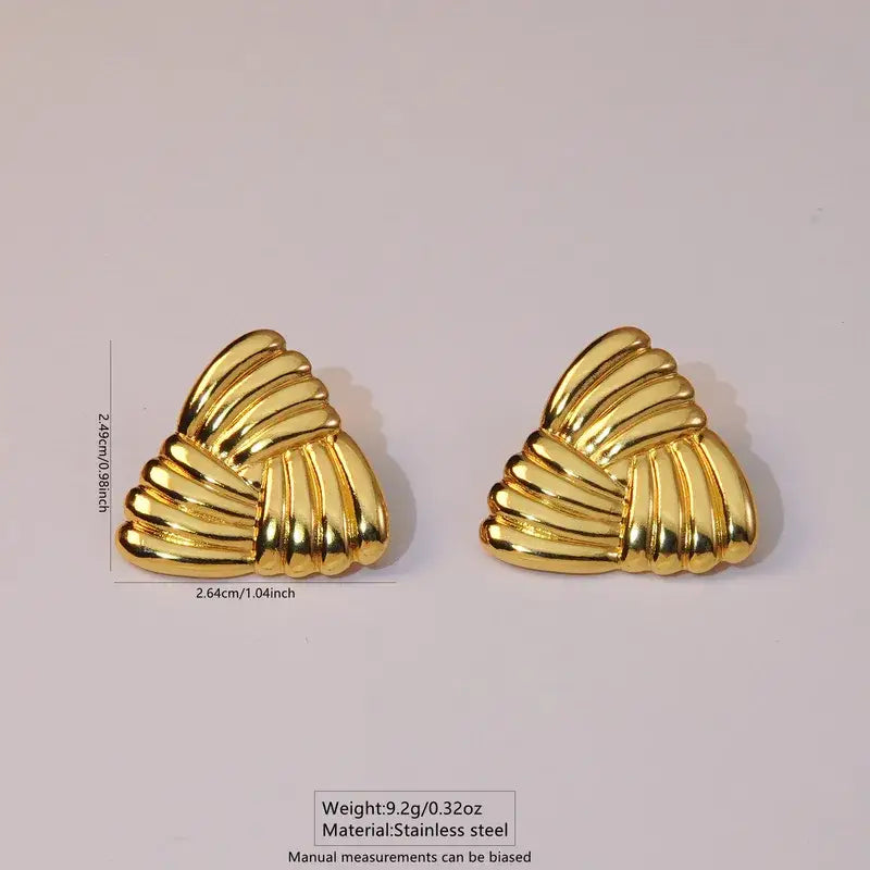 Geometric Earrings Stainless Steel Jewelry