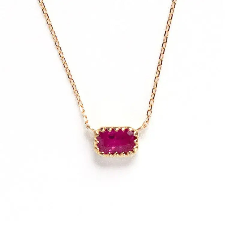 Sterling Silver Birthstone Pendant Necklace Jewelry